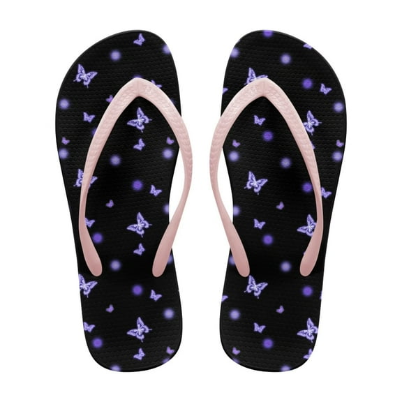 FUIALDOLG Womens Slim Flip Flops Beach Rubber Shower Shoes Basic Thong Beach Sandals for Woman