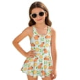 thumbnail image 1 of FUIALDOLG Yellow Lemon Capybara Kids One Piece Swimwear Sleeveless Beach Bathing Suit with Skirt for Little Girl,Quick Drying Tank Tops Swimsuits Beach Pool Party Outfits 3-4 Y, 1 of 8