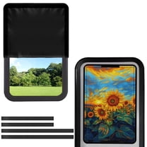 FUIALDOLG Yellow Sunflower Rv Door Window Shade, Half-Fold Design Camper Sun Shade Windshield Blackout Cover, RV Accessories Fits for Interior Door Window 17.3 x 26 inch