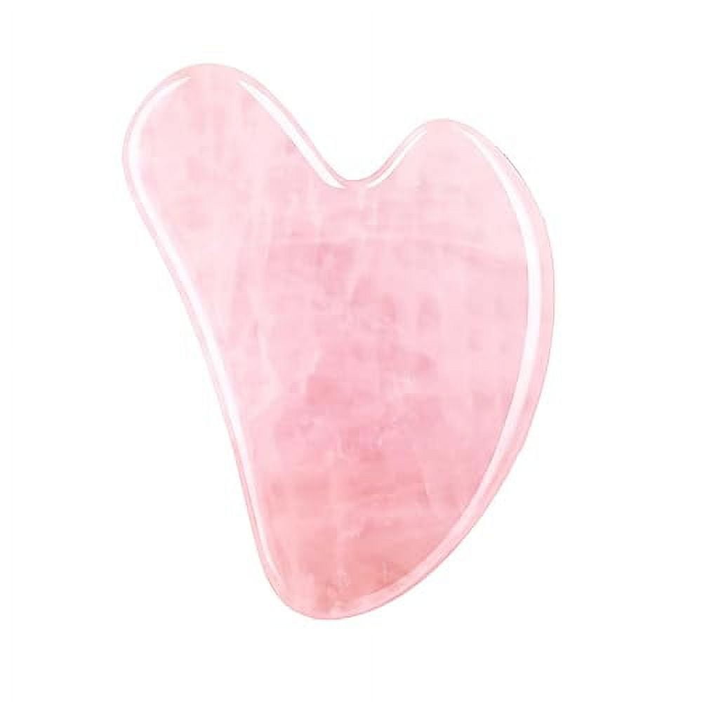 FUIYOOCEN Gua Sha Facial Tools, Natural Rose Quartz Guasha Tool for ...