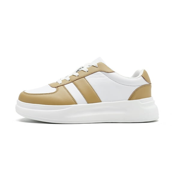 FUJEAK Women's Fashion Sneakers Lace-Up Casual Shoes Low Top Sport Walking Shoes