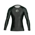 thumbnail image 1 of FUJI Baseline Ranked Long Sleeve Jiu Jitsu Rashguard, BJJ Rashguard for Men and Women, Size, Small, Black, 1 of 7