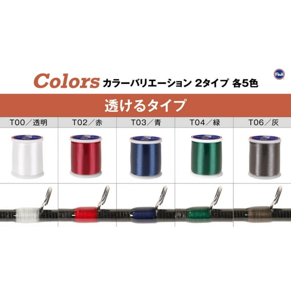 FUJI EZ Series Transparent Thread for Custom Rod Building Repair - 100m