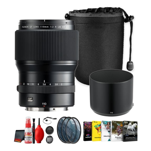 FUJIFILM GF 110mm f/2 Medium Format Portrait Lens | Linear AF Motor, Internal Focusing