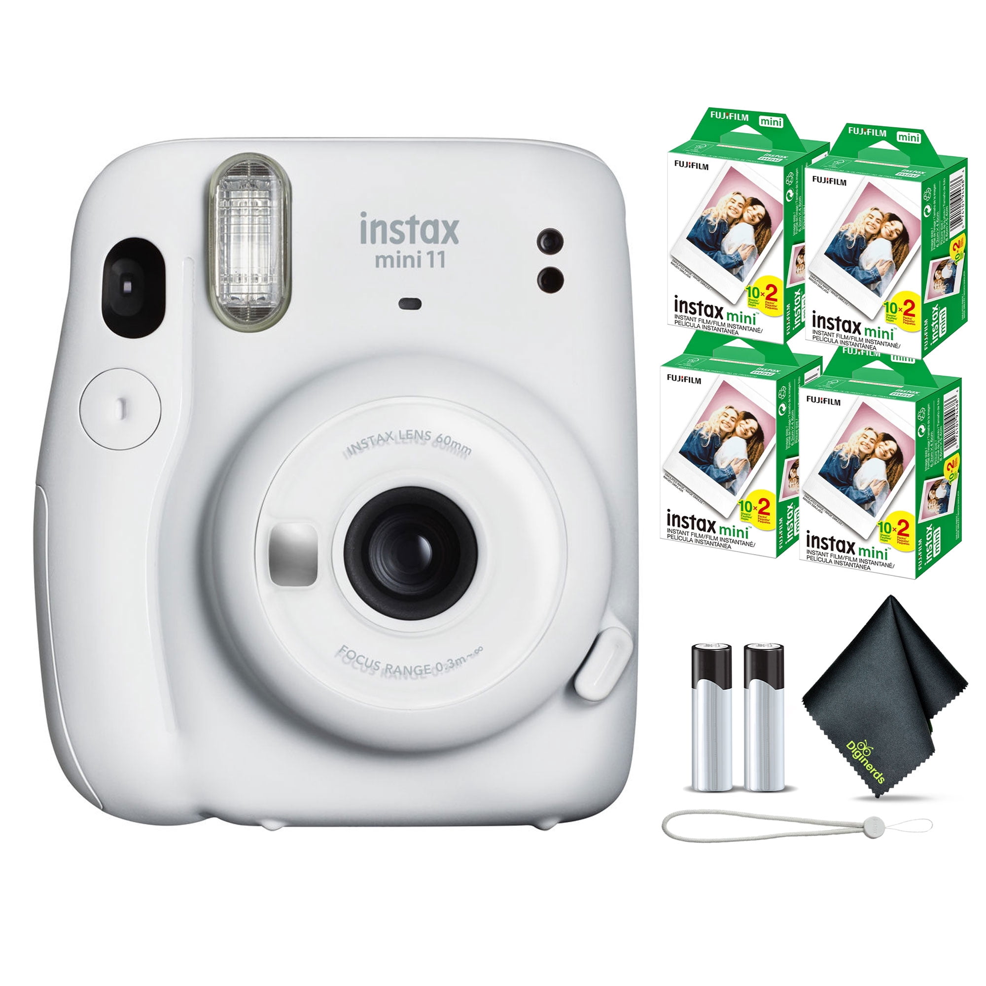 FUJIFILM INSTAX MINI 11 Instant Film Camera with Instant Film White ...