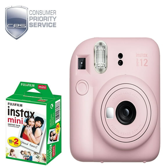 FUJIFILM INSTAX MINI 12 Instant Film Camera (Blossom Pink) + Mini Film Kit + 1YR WTY