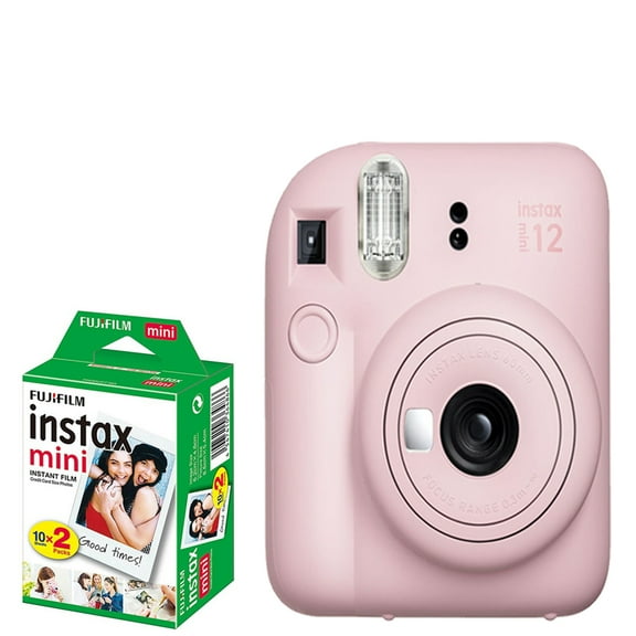 FUJIFILM INSTAX MINI 12 Instant Film Camera (Blossom Pink) + Mini Film Kit