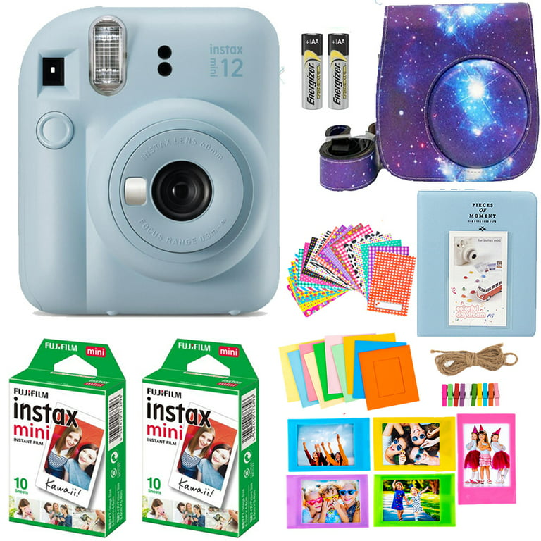 Fujifilm Instax Mini 12 Instant Camera with Case, Decoration Stickers,  Frames, Photo Album and More Accessory kit (Lilac Purple)
