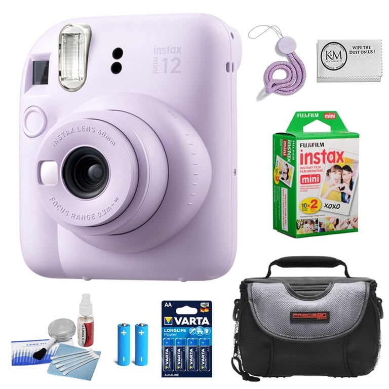FUJIFILM INSTAX MINI 12 Instant Film Camera | Lilac Purple Bundled