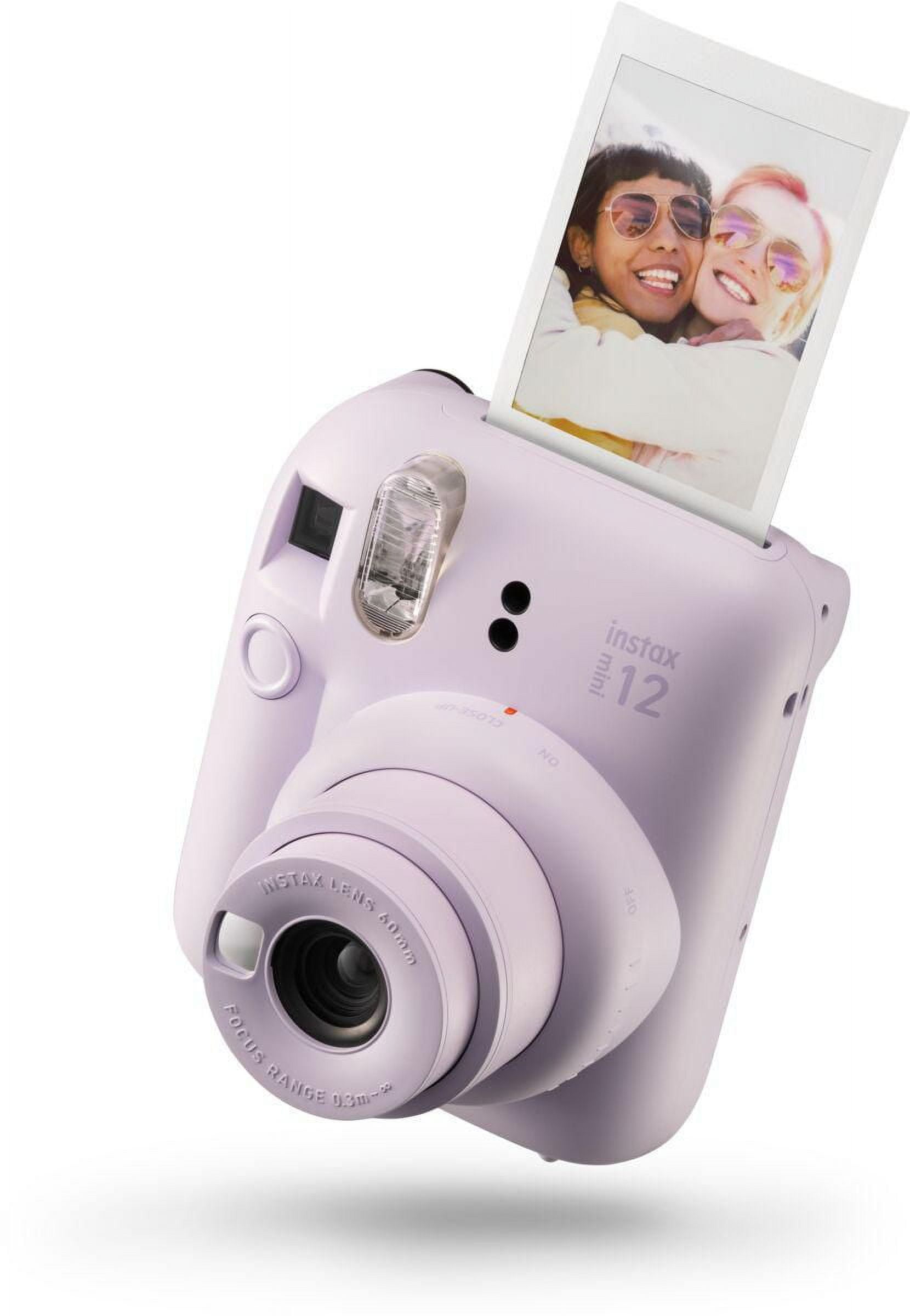 Fujifilm Instax Mini EVO Hybrid Instant Film Camera (Black) (16745183)  Bundle with 20 Instant Film Sheets + 32GB Memory Card + Small Padded Case +  SD