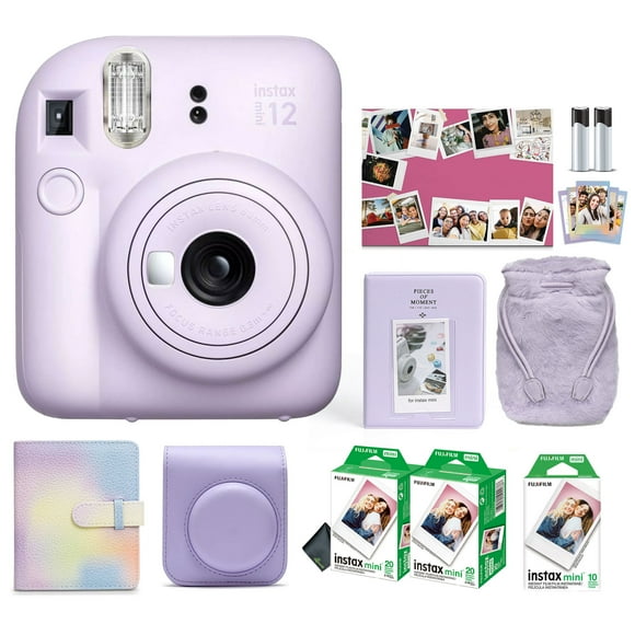 FUJIFILM INSTAX MINI 12 Instant Film Holiday Camera- Blue + 40 Instant Film