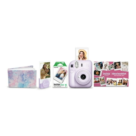 Fujifilm - INSTAX MINI 12 Lilac Purple Holiday Bundle - Purple