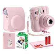 FUJIFILM INSTAX MINI 13 Instant Film Camera Candy Pink | Auto Exposure, Selfie Mode, Self-Timer + 20 Sheets Film + Carrying Case + Photo Album + Cleaning Cloth