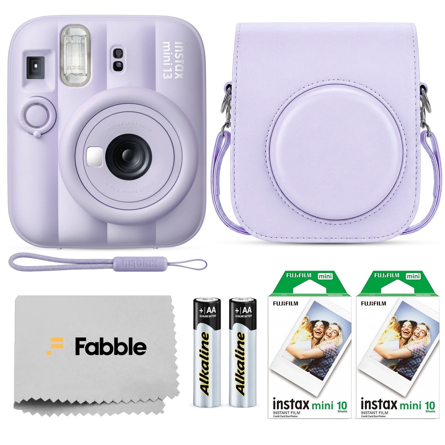 FUJIFILM INSTAX MINI 13 Instant Film Camera Dreamy Purple Bundle
