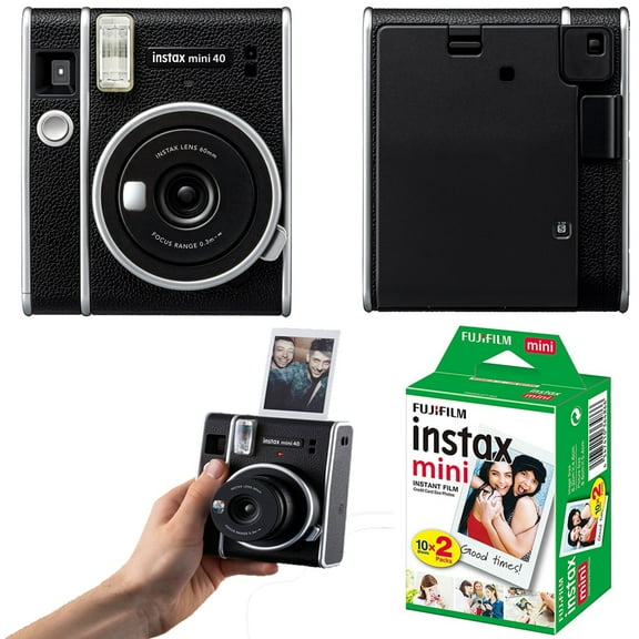 FUJIFILM INSTAX MINI 40 Instant Film Camera + Mini Film Kit