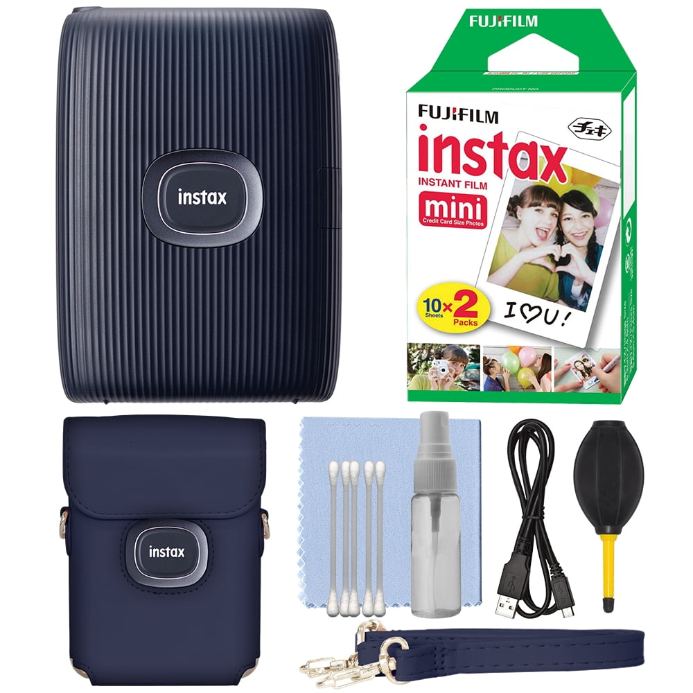 FUJIFILM INSTAX MINI LINK 2 Smartphone Printer Space Blue+ 20 Film