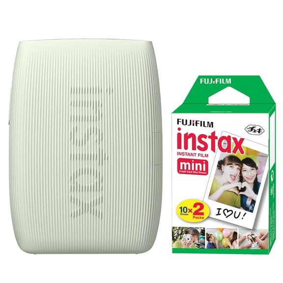 FUJIFILM INSTAX MINI LINK 3 Smartphone Printer Sage Green + 20 Film Sheets