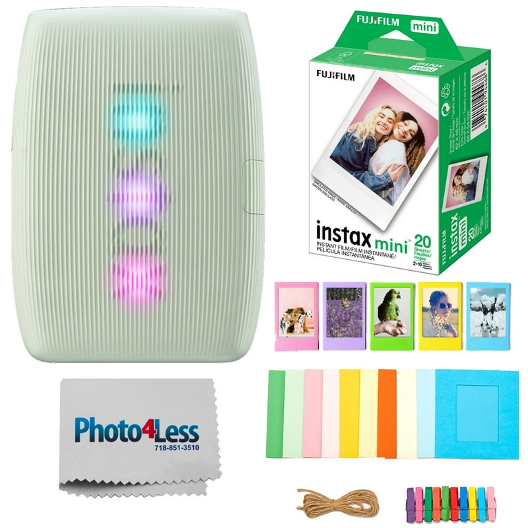 FUJIFILM INSTAX MINI LINK 3 Smartphone Printer (Sage Green)Bundle 