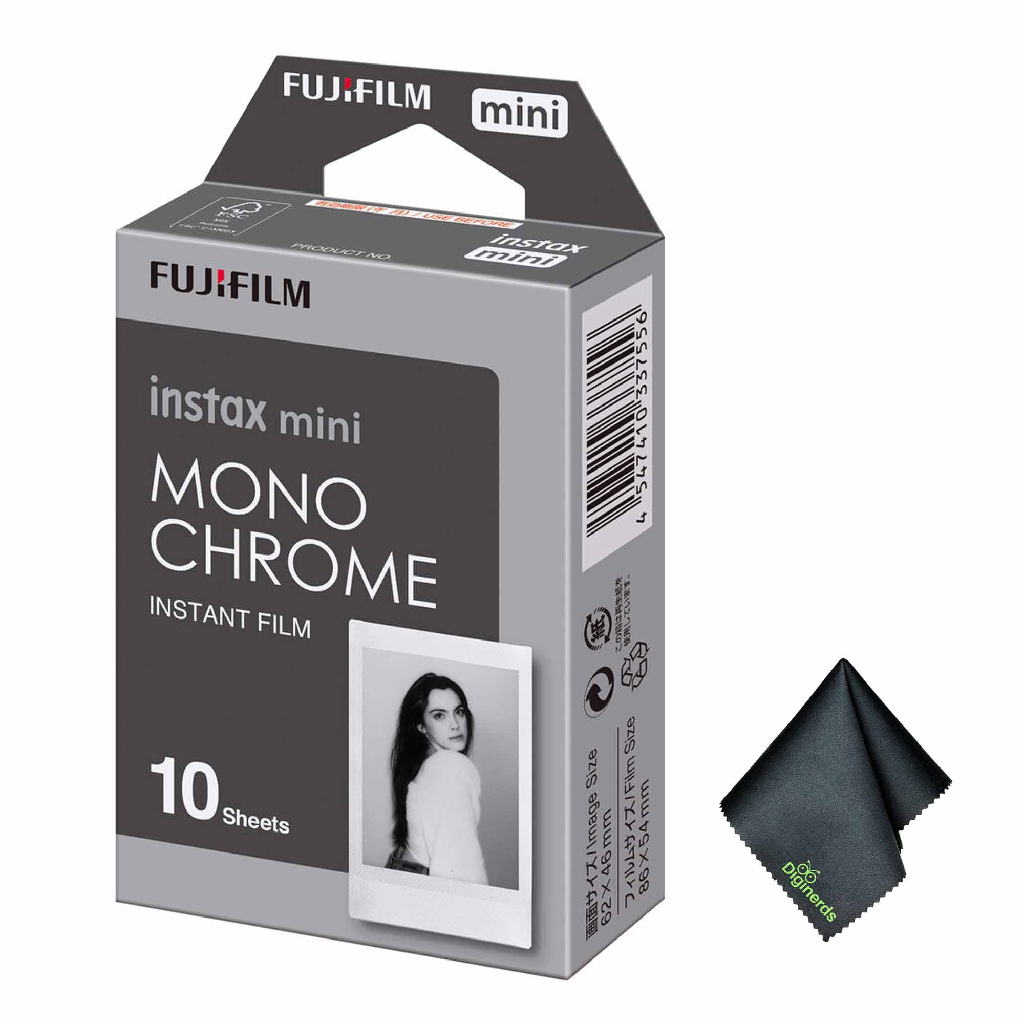FUJIFILM INSTAX MINI Monochrome Instant Film (10 Exposures) +