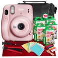 thumbnail image 1 of FUJIFILM INSTAX Mini 11 Instant Film Camera (Blush Pink) + ACCESSORY BUNDLE THAT INCLUDES 5X Fujifilm Instax Mini Twin Film (100 Exposures), Camera Carrying Case, Camera Strap & Funky Film Frames, 1 of 6