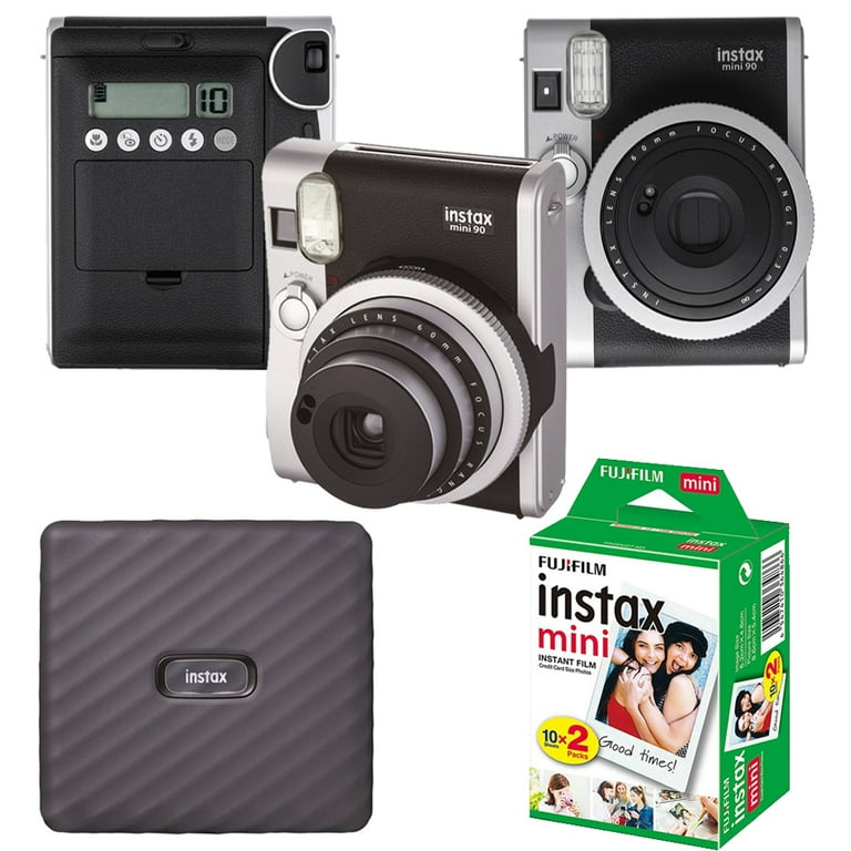 FUJIFILM INSTAX Mini 90 Neo Classic Instant Camera (Black) + Mini 