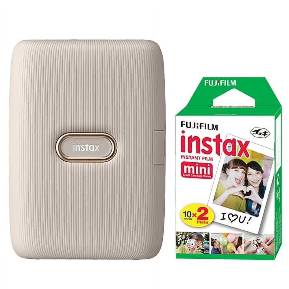 FUJIFILM INSTAX Mini Link Fuji Smartphone Printer Beige Gold + 20