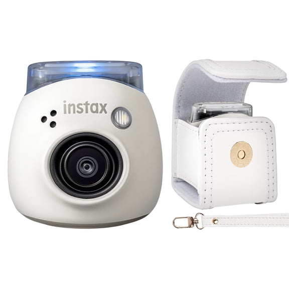 FUJIFILM INSTAX PAL Fuji Digital Camera Milky White with Case Essential Kit