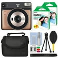 thumbnail image 1 of FUJIFILM INSTAX SQUARE SQ6 Fuji Instant Film Camera Blush Gold + 40 Film Bundle, 1 of 12