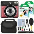 thumbnail image 1 of FUJIFILM INSTAX SQUARE SQ6 Fuji Instant Film Camera Ruby Red + 40 Film Bundle, 1 of 12