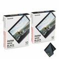 thumbnail image 1 of FUJIFILM INSTAX WIDE Black Instant Film (20 Exposures) + Microfiber Cleaning Cloth, 1 of 3