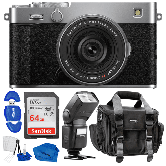 FUJIFILM X-E5 Mirrorless Camera with XF 23mm f/2.8 Lens (Silver) Bundle 2