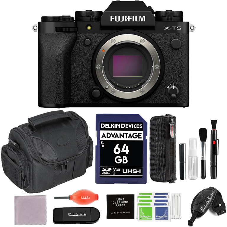 kit　Fujifilm X-T5 Fujifilm X T5 Mirrorless Camera (Body Only) Black 16953857