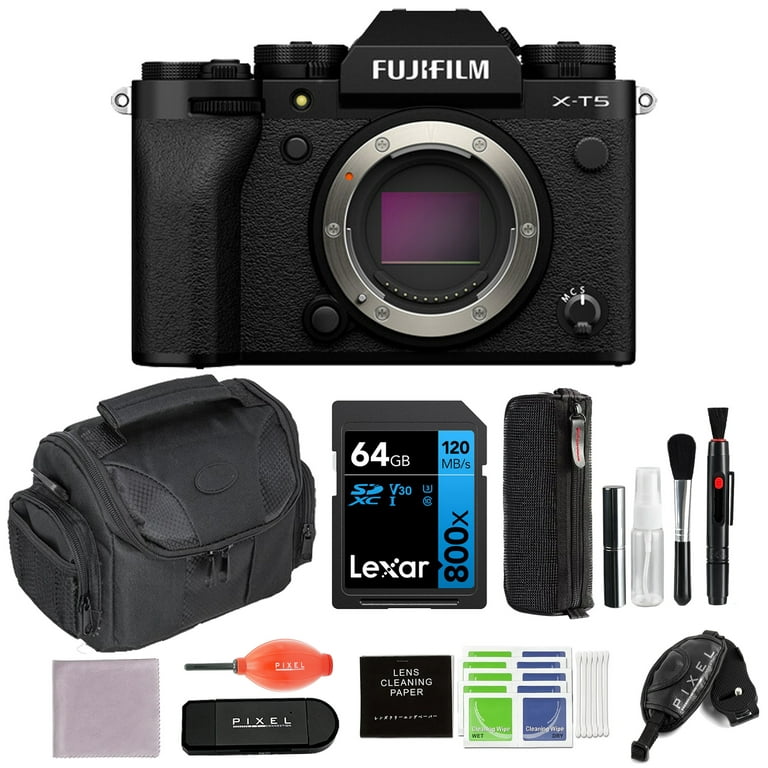 Fujifilm X-T5 Mirrorless Camera (Silver) Bundle with Extra Battery &  Charger Kit, Tripod, Backpack, Camera Case & More, USA Authorised with  Fujifilm Warranty