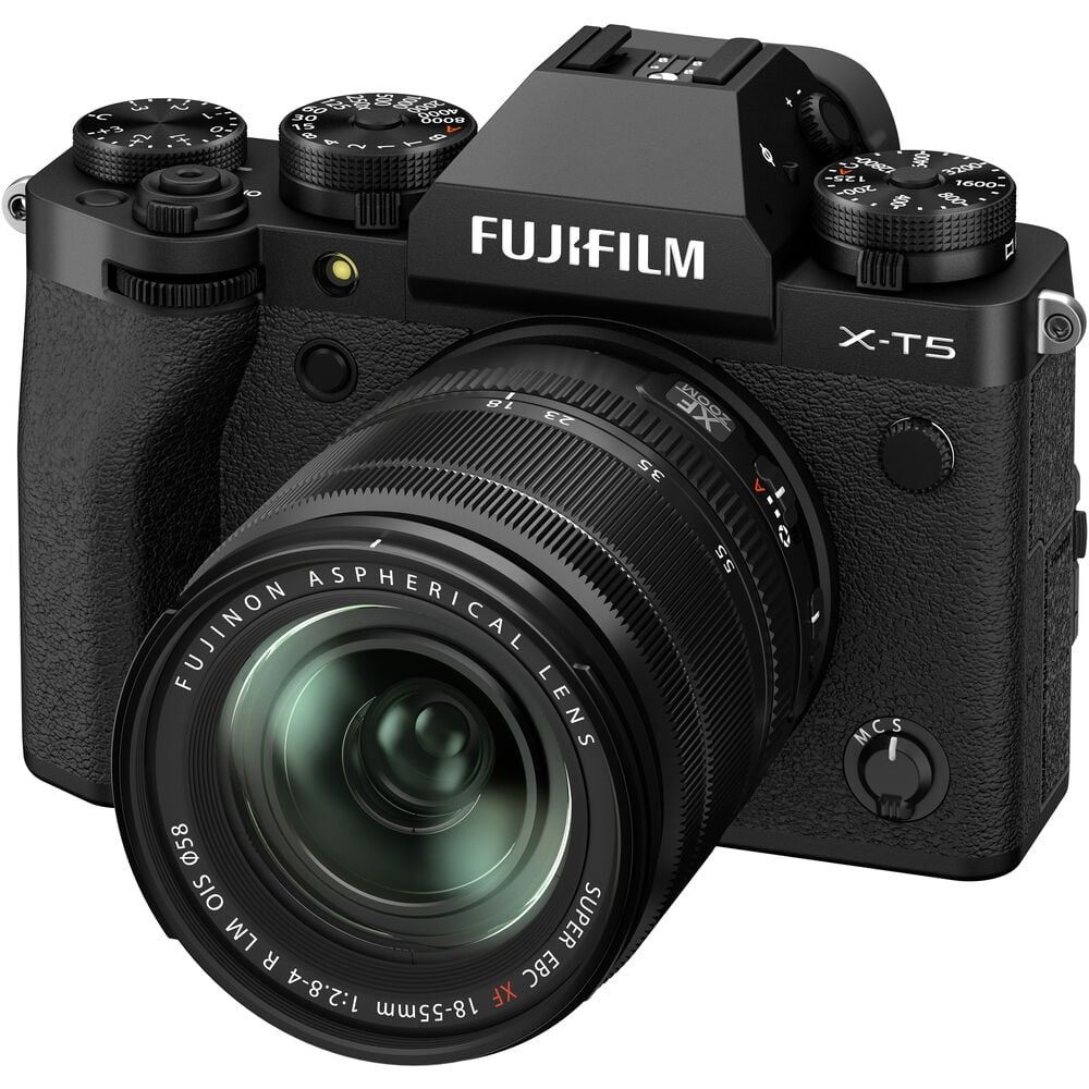 FUJIFILM X-T5 Mirrorless Camera and 18-55mm Lens (Black