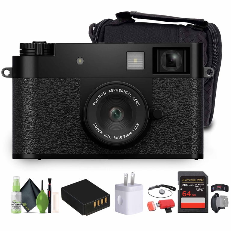FUJIFILM X half Digital Camera (Black), SOFT CASE-SMALL - Walmart.com