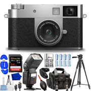 FUJIFILM X half Digital Camera Silver 16954095 - 12PC Accessory Bundle