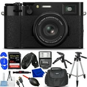 FUJIFILM X100VI Digital Camera Black 16821913 - 12PC Accessory Bundle
