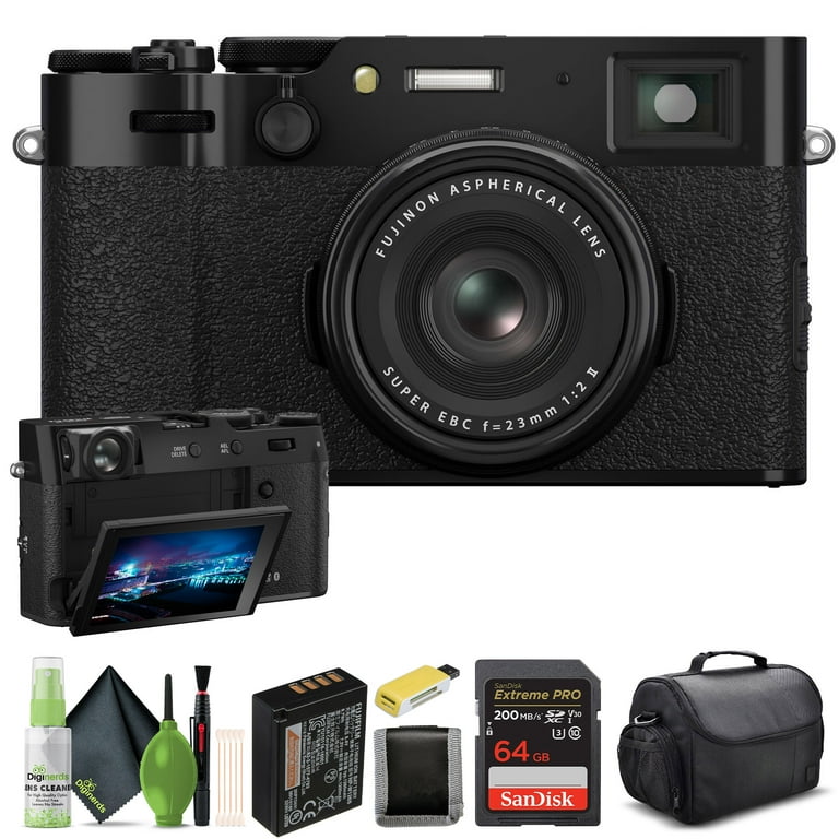 FUJIFILM X100VI Digital Camera (Black) (16821913) + 64GB Card +