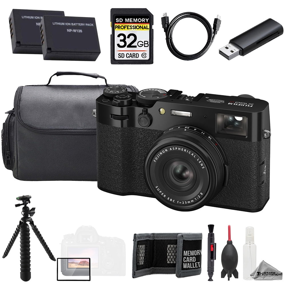 FUJIFILM X100VI Digital Camera (Black) + 32GB + Extra Battery +