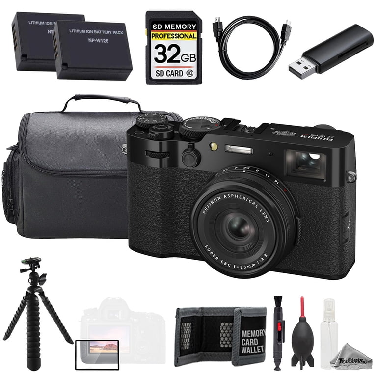 FUJIFILM X100VI Digital Camera (Black) + 32GB + Extra Battery +