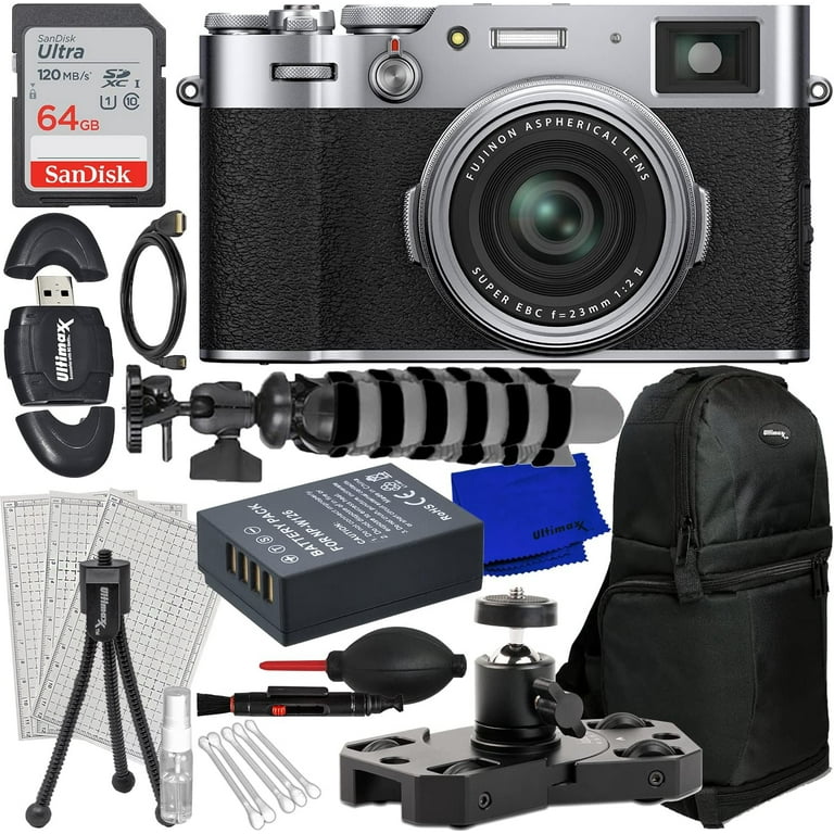 fujifilm x100vi シルバー おまけ多数 FUJIFILM X100VI Digital Camera (Silver) - 7PC Accessory Bundle