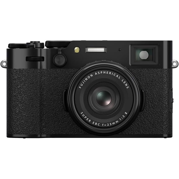 FUJIFILM X100VI Mirrorless Digital Camera Black 40.2MP APS-C X-Trans CMOS 5 Sensor, 23mm f/2 Lens, Hybrid Viewfinder, Tilt Touchscreen