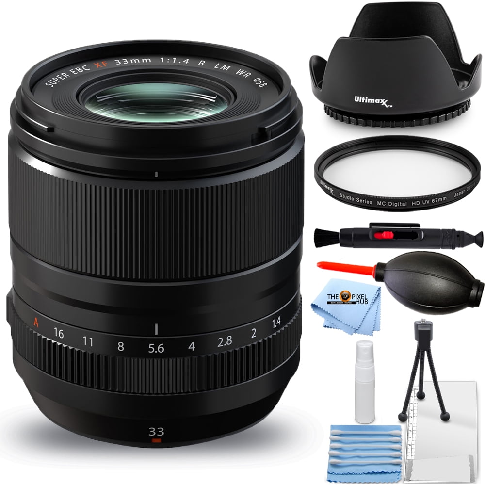 FUJIFILM XF 33mm f/1.4 R LM WR Lens - 7PC Accessory Bundle FUJIFILM XF 33mm f/1.4 R LM WR Lens - 7PC Accessory Bundle