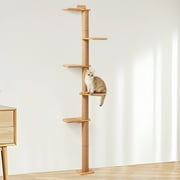 FUKUMARU Adjustable 5-Level 16.54" Cat Tree with Instruction Manual & Screwkit, Brown