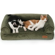 FUKUMARU Dog Bed, Corduroy Waterproof Cat Sofa, Washable, Medium