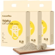 FUKUMARU Cat Litter, Natural Tofu Litter for Cats, Clumping, lightweight, 18lb