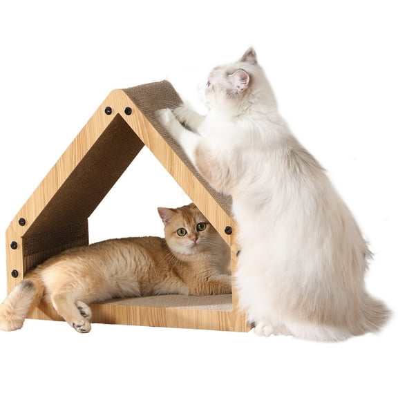 FUKUMARU Cat Scratchers for Indoor Cats, Kitten Scratcher House, 17IN