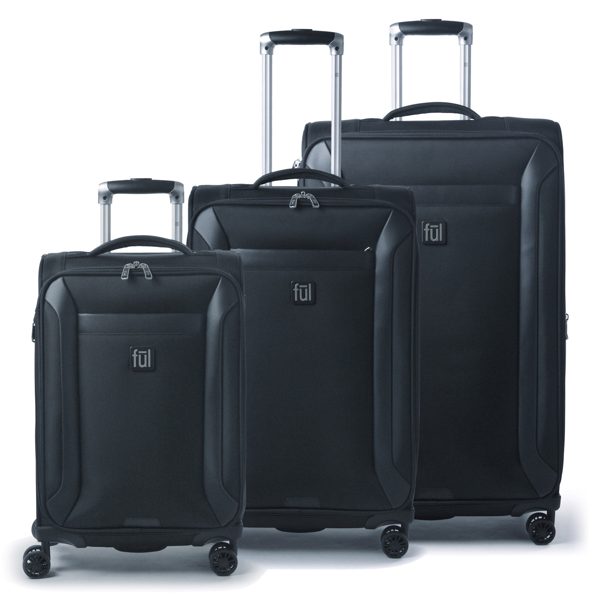 FUL Heritage Classic Soft-Sided 3 Piece Soft sided Luggage Set 