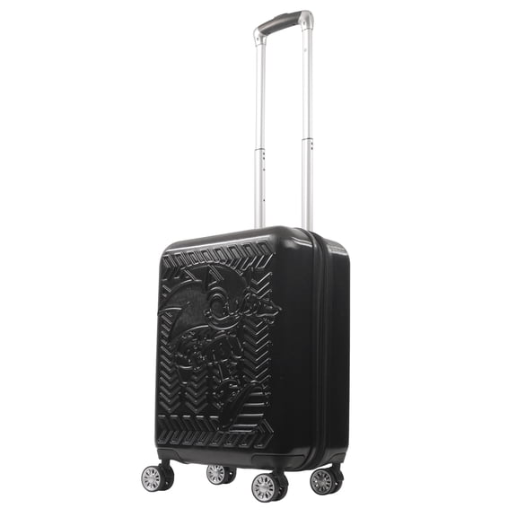 FUL Sonic the Hedgehog Carry-On Suitcase, 21.5 Inch Expandable Hardshell Spinner Luggage, Black