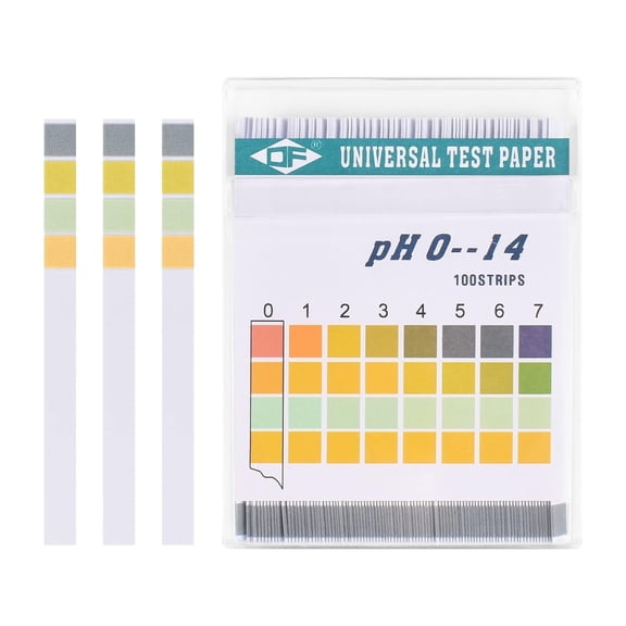 FULANDL PH Test Strips 0-14, 100PCS Universal PH Measure Paper Ph-Indicator Strip to Test Drinking Water, Food, Pools, Aquariums, Lab Monitoring